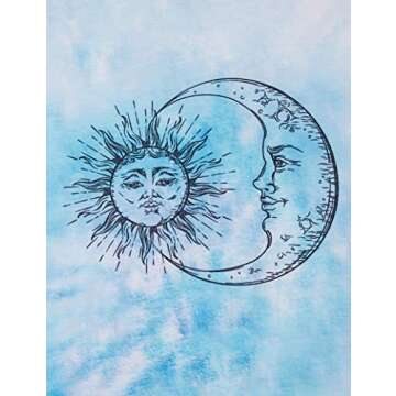 Stylish Remidoo Women's Sun and Moon Tie Dye T-Shirt