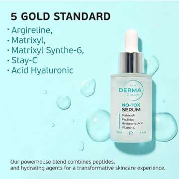 My Derma Dream No-Tox face serums for anti aging | wrinkle reduction anti aging serum | Supports nat...