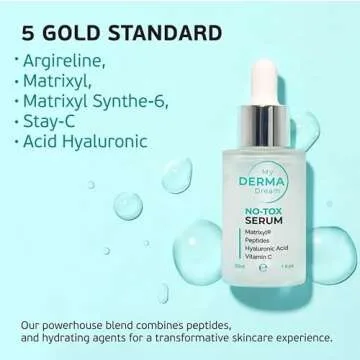 My Derma Dream No-Tox face serums for anti aging | wrinkle reduction anti aging serum | Supports nat...
