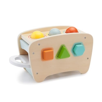 Amazon Basics Musical Pounding Bench Xylophone Shape Sorter