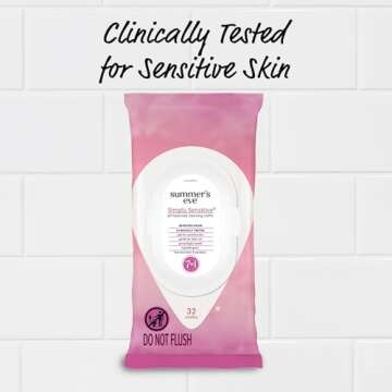 Summer's Eve Gentle Feminine Wipes for Daily Freshness