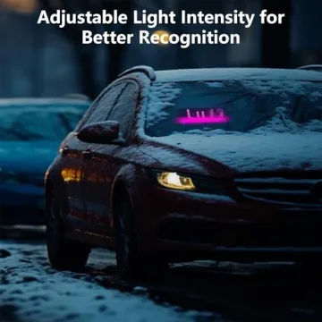 LED Light Sign for Car – Adjustable Dual-Color Display