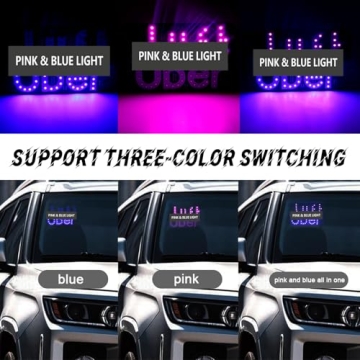 LED Light Sign for Car – Adjustable Dual-Color Display