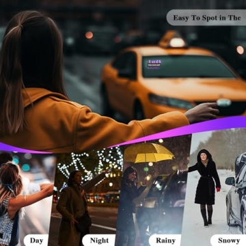 LED Light Sign for Car – Adjustable Dual-Color Display