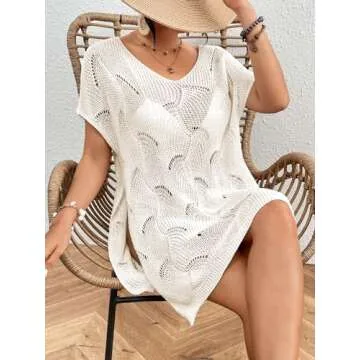 Womens Crochet Swimsuit Cover Up for Beach Pool