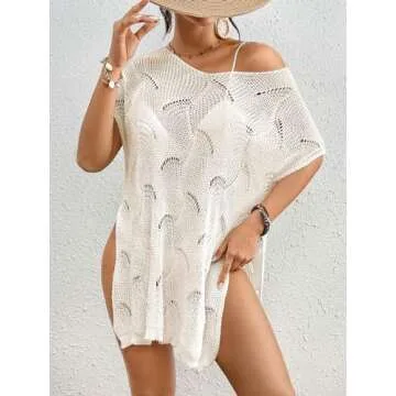 Womens Crochet Swimsuit Cover Up for Beach Pool