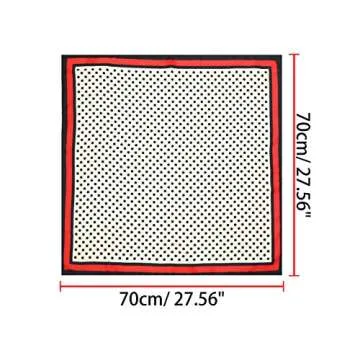 Allegra K Polka Dots 70cm Square Scarf for Women