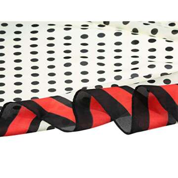 Allegra K Polka Dots 70cm Square Scarf for Women