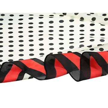 Allegra K Polka Dots 70cm Square Scarf for Women