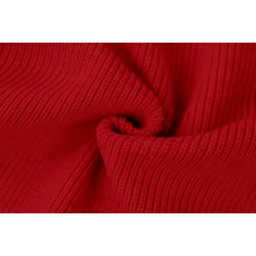 MISSACTIVER Women Red Sweetheart Neck Knit Sweater