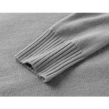 imesrun Womens Oversized Crew Neck Pullover Sweater Casual Side Split Batwing Sleeve Jumper Tops Grey