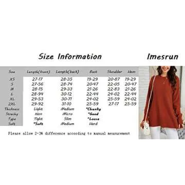 imesrun Womens Oversized Crew Neck Pullover Sweater Casual Side Split Batwing Sleeve Jumper Tops Grey