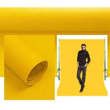 LYLYCTY 5x7ft Photography Studio Non-Woven Backdrop Yellow Backdrop Solid Color Backdrop Simple Background