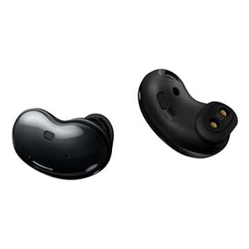 SAMSUNG Galaxy Buds Live, True Wireless Earbuds with Active Noise Cancelling, Microphone, Charging Case for Ear Buds, US Version, Onyx Black