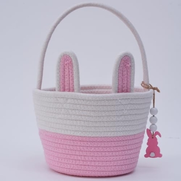 MELLBAY Easter Baskets - Personalized Bunny Gift Baskets
