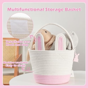 MELLBAY Easter Baskets - Personalized Bunny Gift Baskets