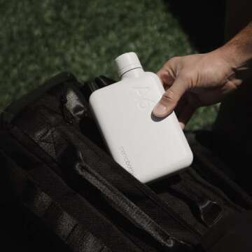 memobottle A6 STAINLESS STEEL (WHITE) | 16 oz / 500 ml | Durable, Leak-Proof, Premium Water Bottle | BPA-free| Ideal for Modern Lifestyle, Gym Workouts & Travel