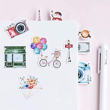 Mini Scrapbook Stickers - 45 Fun Travel Designs