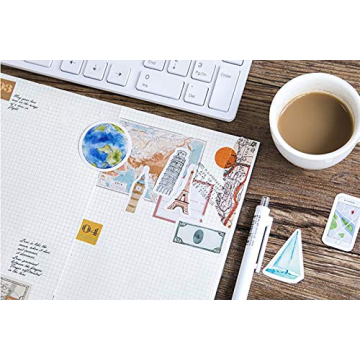 Mini Scrapbook Stickers - 45 Fun Travel Designs