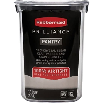 Rubbermaid Brilliance 12-Cup Airtight Food Storage Container