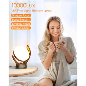 HIBOITEC Light Therapy Lamp for Well-Being & Mood Boosting