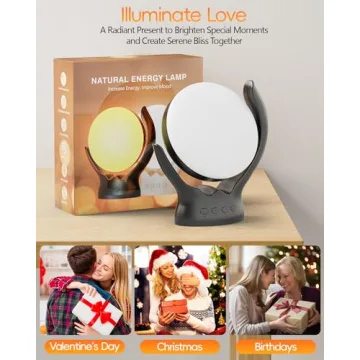 HIBOITEC Light Therapy Lamp for Well-Being & Mood Boosting