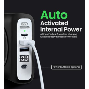 InfinaCore P3 Pandora Portable Power Bank - 3-in-1 FastCharge