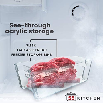 Pantry and Refrigerator Organizer Bins - 4 Pack