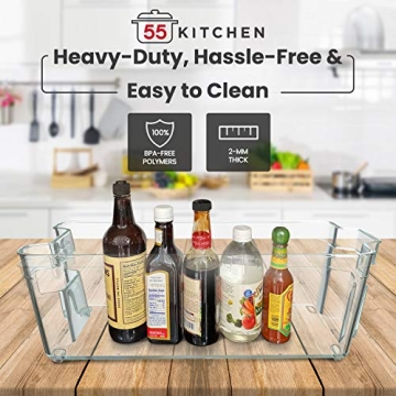 Pantry and Refrigerator Organizer Bins - 4 Pack