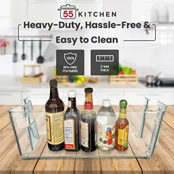 Pantry and Refrigerator Organizer Bins - 4 Pack