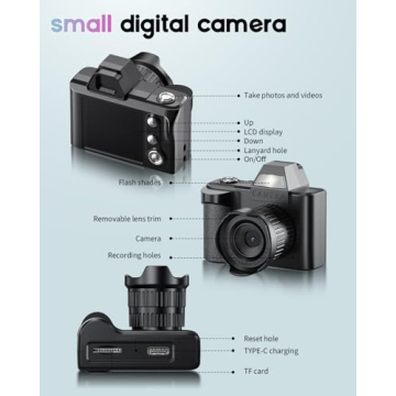 Compact 1080P Mini Digital Camera for Travelers