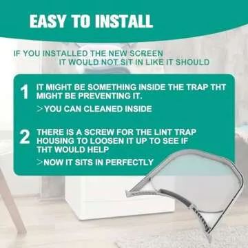 ADQ56656401 Dryer Lint Filter Assembly Replacement Laundry Appliance Parts for Kenmore 796.8 796.9 Elite Dryer and ADQ566564 for Clothes Dryer DLE3400W DLE3500W DLEX3250R DLEX3370W