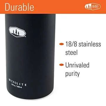 GSI Outdoors MicroLite 1000 Vacuum Insulated Water Bottle