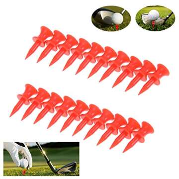 MUXSAM Unbreakable Golf Tees - 100 Pack For All Ages