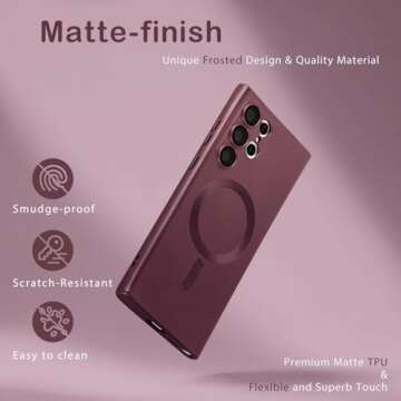 Stylish Amzfield Magnetic Case for Samsung Galaxy S22 Ultra - Shockproof & MagSafe Compatible