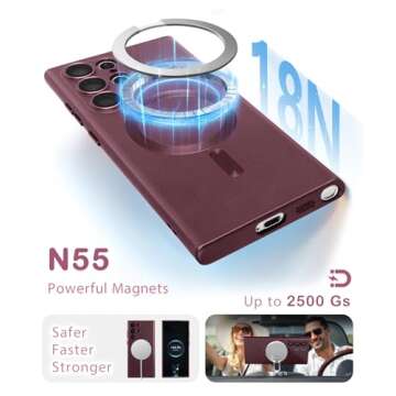 Amzfield Magnetic Case for Samsung Galaxy S22 Ultra