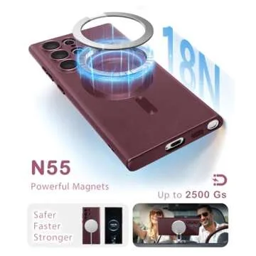 Amzfield Magnetic Case for Samsung Galaxy S22 Ultra