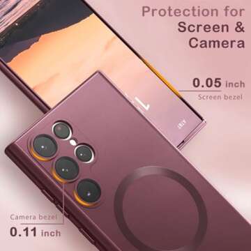 Amzfield Magnetic Case for Samsung Galaxy S22 Ultra