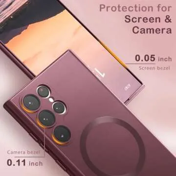 Amzfield Magnetic Case for Samsung Galaxy S22 Ultra