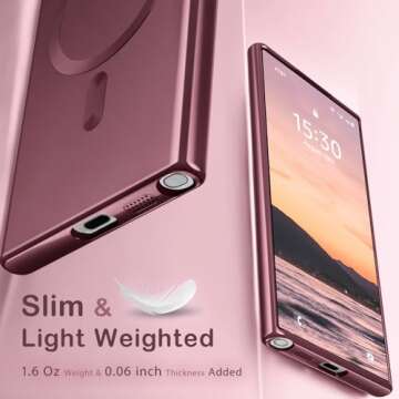 Amzfield Magnetic Case for Samsung Galaxy S22 Ultra