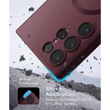 Amzfield Magnetic Case for Samsung Galaxy S22 Ultra