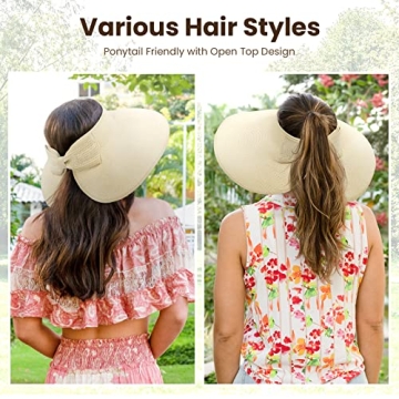 Trendy Women's Sun Visor Hat with UV Protection
