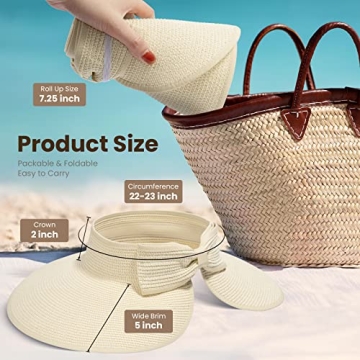 Trendy Women's Sun Visor Hat with UV Protection