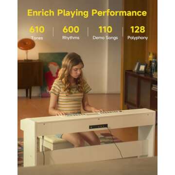 Donner DDP-95 88 Key Digital Piano for Beginners