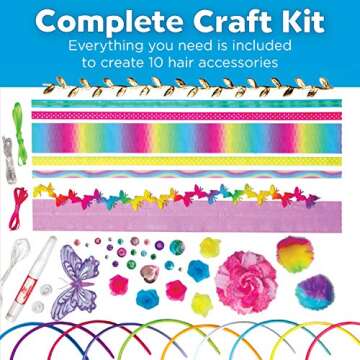 Creativity for Kids Fashion Headband Making Kit - 10 DIY Headbands for Ages 5-7+