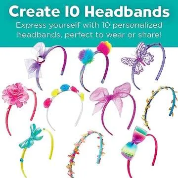 DIY Headband Kit for Kids - 10 Headbands & Accessories