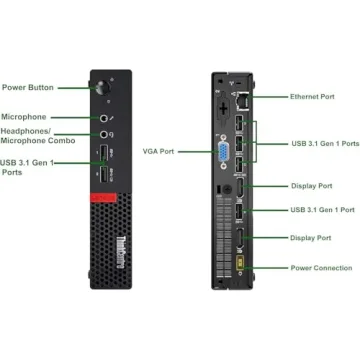 Lenovo ThinkCentre M910q Mini PC with Monitor & More