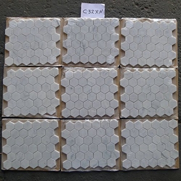 Carrara White Marble 2" Hexagon Mosaic Tile for Any Space