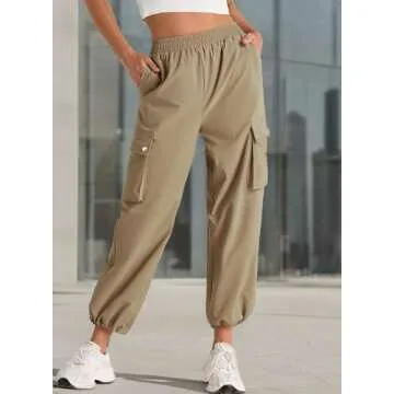 EVALESS Women's High Waisted Cargo Pants - Stylish & Comfortable