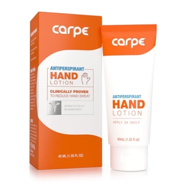 Carpe Antiperspirant Hand Lotion - Dermatologist-Recommended for Sweat Control
